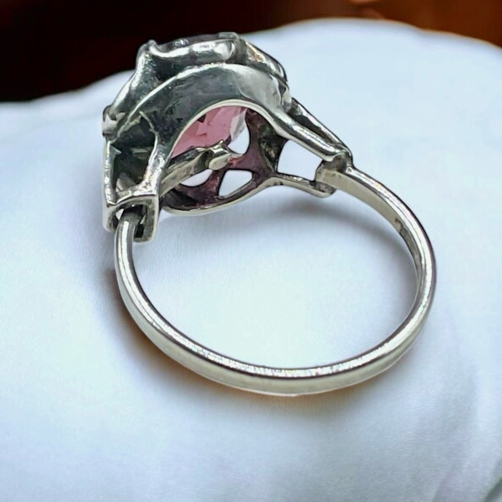 🌺Vintage Sara Coventry Sterling & Amethyst Ring - Picture 11 of 13